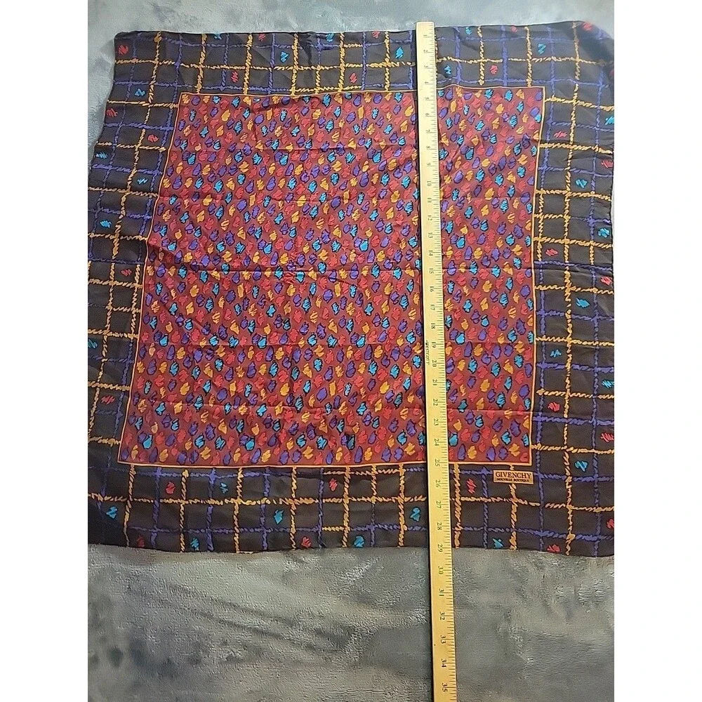 GIVENCHY-Nouvelle Boutique-Square Hand rolled Silk Scarf-29